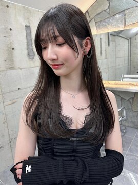 サイン 渋谷(SIGN) ザクザクレイヤーカット巻き方簡単ミディアムロング韓国表参道