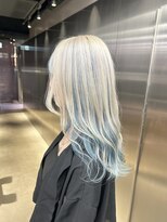 ペレ 栄店(PELE) デザインカラー/レイヤーカット/ウェットヘア/オリーブベージュ