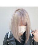 パールホワイト×結べるボブ◎表参道