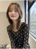 【TLUUSホワイトグレージュチェリーブラウンミニウルフ】