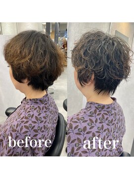 ヘアサロン ドットプラス 町田店(dot. plus) 【市井友佳子】くせを活かしたパーマスタイル