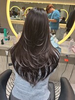 ロンドウル 熊本(Lond ulu) レイヤーカット/小顔に見せるヘア/ネビージュ/黒髪カタログ/美髪