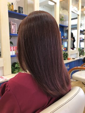 アクアライム(Aqua Lime) ナチュラルセミロング