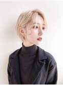 クリームベージュのCOOLショートヘアー