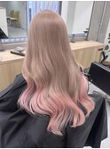 イメチェン/ホワイトブロンド/外ハネボブ/ワイドバング/渋谷