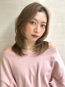 オーロ 塚口店(ORO) 美髪レイヤー/前髪顔まわりレイヤー/くびれミディアムレイヤー
