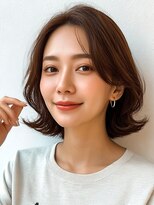 ロティー(loty)&nbsp;ショート ボブ ひし形ショート 暗めカラー ココアブラウン 20代