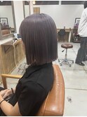 ラベンダーグレー　ケアブリーチ　ダブルカラー