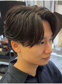 ニュアンスパーマセンターパートショート