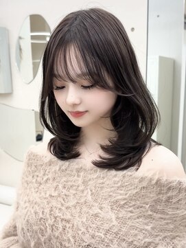 ビューブルー 亀戸錦糸町(VIEW BLUE) 【顔周りレイヤー】黒髪カタログ/クラゲヘアー/小顔に見せるヘア