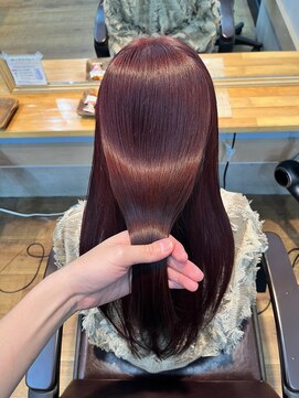 アン ブリーチ(UN BLEACH) 【ダブルカラー】ワインレッド♪