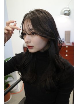 ヌヌ 渋谷 原宿 明治神宮前(nunu) レイヤーカットトリートメントブリーチなしカラーグレージュ