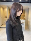 ブリーチなしカラー ラベンダーピンク レイヤーカット/林
