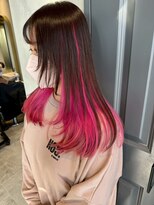 ジェコ ブラン(gecko. brun) マゼンタピンク/インナーカラー/艶髪ロング #武蔵小山美容室