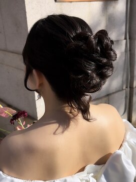 アチーブ エムプラス 茶屋町店(Achieve m +) 中間お団子ヘア