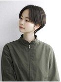 ハンサムショート/黒髪ショート/曙橋美容室/若松河田美容室/30代