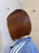 ブロッサム 池袋店(Blossom)&nbsp;イメチェン/レッドブラウン/ミニボブ/ブリーチなしカラー/池袋