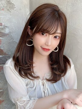 エイミーバイアフロートザガーデン 浦和店(amie by afloat the garden) 大人綺麗なミディアムレイヤー/前髪【浦和】