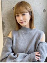 ボンドストーリー 那覇おもろまち店(Bond Story)&nbsp;パツっとボブ×ミルクティーベージュ