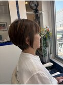 ドライカットで創る＊乾かすだけでまとまる大人上品ショートボブ