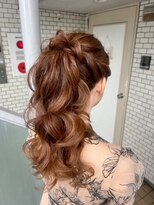 フェリーチェ 六本木店(Felice)&nbsp;ポニーテール　結婚式ヘアセット　華やかヘア　参列