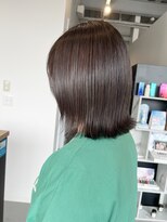 リライズ 加古川店(Re.Rize) オリーブブラウン/艶髪/髪質改善カラー【髪質改善/艶髪/加古川】