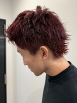 ウォルト(walt) 栄 メンズ チェリーレッド 束感ショート
