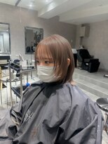 ベモ(NVEMO)&nbsp;ミルクティーベージュ ハイトーンボブ レイヤーボブ
