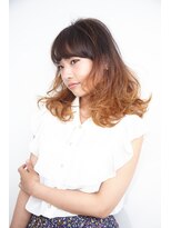 ヘアサロン ドット トウキョウ カラー 町田店(hair salon dot. tokyo color) Aラインカールグラデーション
