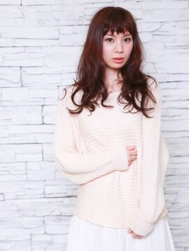 美容室 シャンティ SHANTY ちょいシースールーバングでふわふわガーリーパーマ