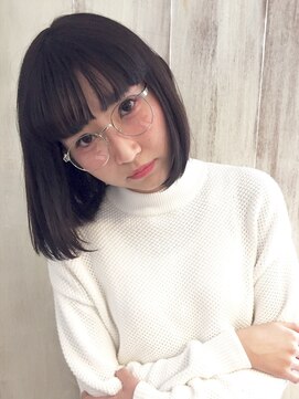 アンフィドットドゥルドゥ(AnFye.dueldo) 【AnFye for prco】バイオレットカラー × 丸みボブ