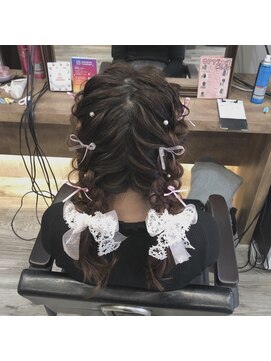 ヘアセット アリエス 新宿駅前店(aries) ゆるふわおさげ♪