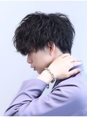 ツーブロック刈り上げ【ラフマッシュ】