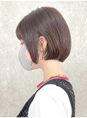 大人ショートボブ/ショートヘア/イルミナカラー/前髪あり[調布]