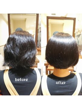 ネオリーブチノ 登戸店(Neolive cino) 髪質改善酸熱TR超音波ハホニコラメラメTRショート