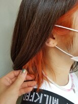 エイト 上野店(EIGHT ueno)&nbsp;【EIGHT 上野】佐藤 派手オレンジインナーカラー