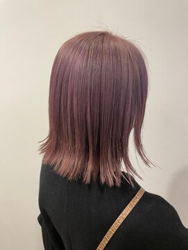 パプス ド コワフュール 宝塚南口(Pap's de coiffeur) 外ハネボブ/ピンクベージュ