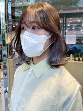 アルバム 銀座(ALBUM GINZA) インナーカラー_外ハネボブセクションカラー_ba392811