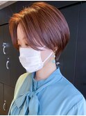 ハンサムショート_外ハネボブセクションカラー_ba389341