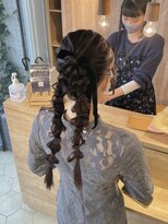 シエル(hair terrace Ciel)&nbsp;ポニーテールアレンジ