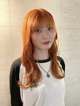 コワファーストナガサキシャンプーボーイ(COIFF1RST NAGASAKI SHAMPOO BOY) ブリーチ1～2回 オレンジカラー