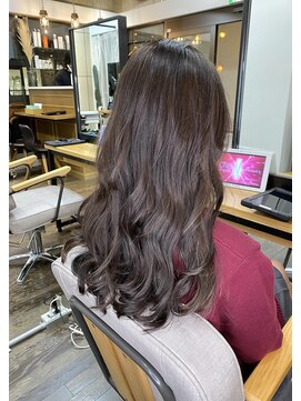 ヘアアンドメイク スタジオ ミムロ(HAIR&MAKE STUDIO MIMURO) ピンクグレージュ・ウェーブヘア