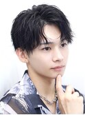 爽やかコンマヘアサイド ツーブロック刈り上げ シバユー