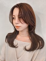 アート ヘア アップップ(ART HAIR UP-PU) 韓国風くびれヘア×ピンクベージュ