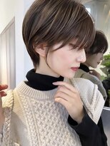 ジルブラン(JIL BLAN) ハイライトバレイヤージュダブルカラーショートカット30代40代