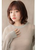 フレンチカジュアルイヤリングカラーボブウルフZ戸頭20代30代