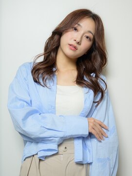 ヒョンミョン ライズバイレボ 取手店(hyon myon/RISE by REVO) レイヤーカット/デザインカラー/オリーブベージュ[取手/取手駅]