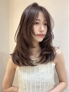 サイン 渋谷(SIGN) ザクザクレイヤーカット巻き方簡単ミディアムロング韓国渋谷