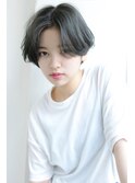 【CANVAS】ショートカット＿ショートボブ＿オリーブカラー