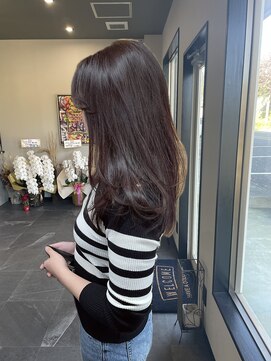 サロンドヘルメス(Salon de HERMES) レイヤー/チョコレートブラウン/ケラチン/ケアカラー/美髪カラー